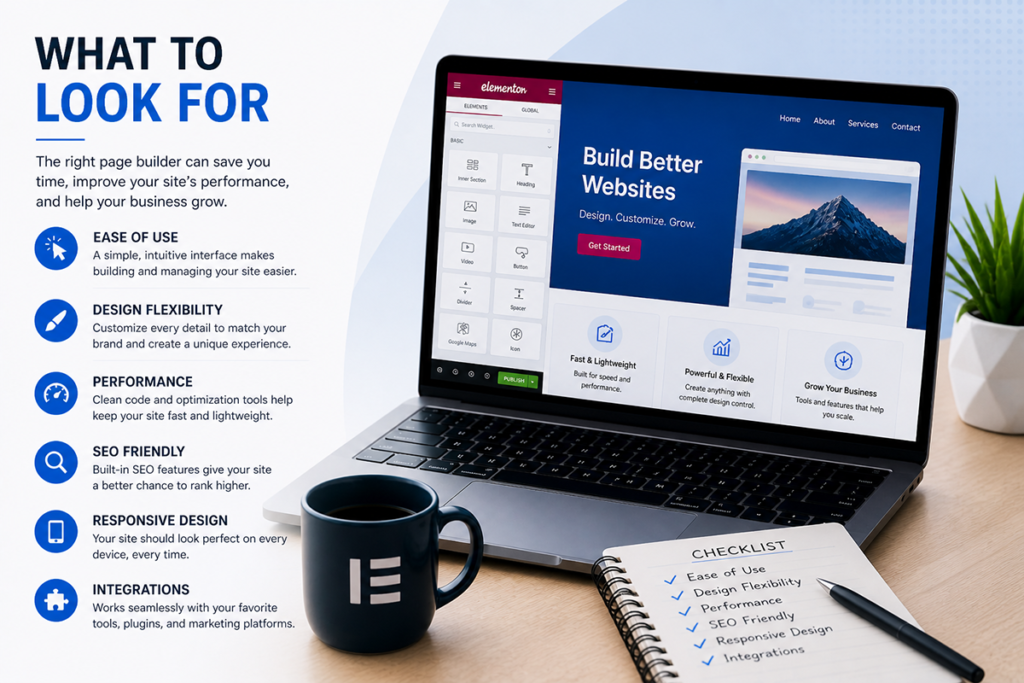 what to look for in a page builder