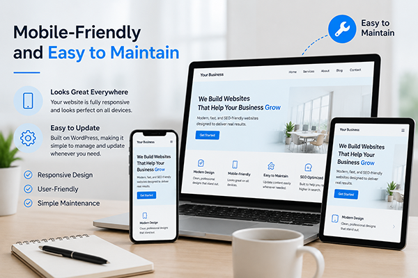 Mobile-friendly and easy maintenance design