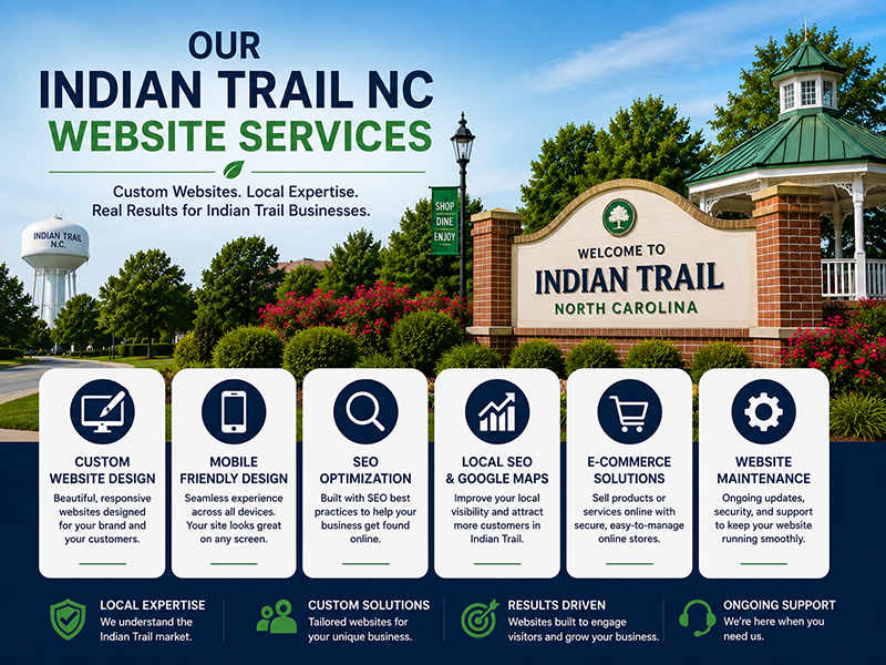 Our Indian Trail NC Website Services