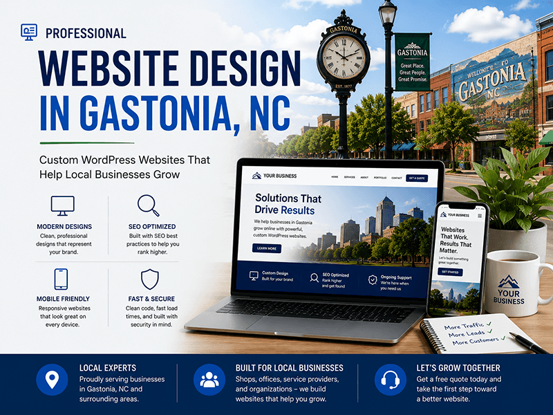 Gastonia NC Web Design 2 Professional Website Design in Gastonia NC