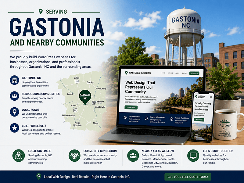 Gastonia NC Web Design 5 Serving Gastonia and Nearby Communities