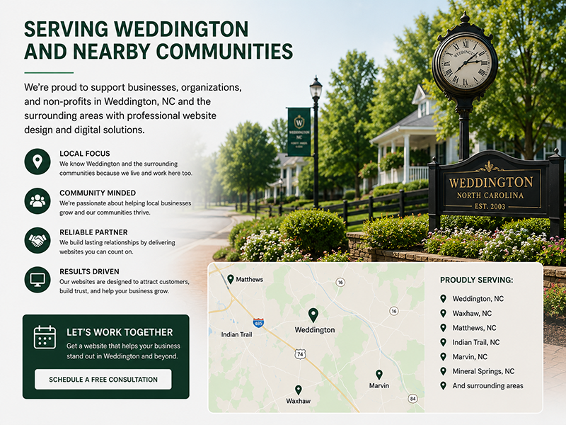 Serving Weddington and Nearby Communities