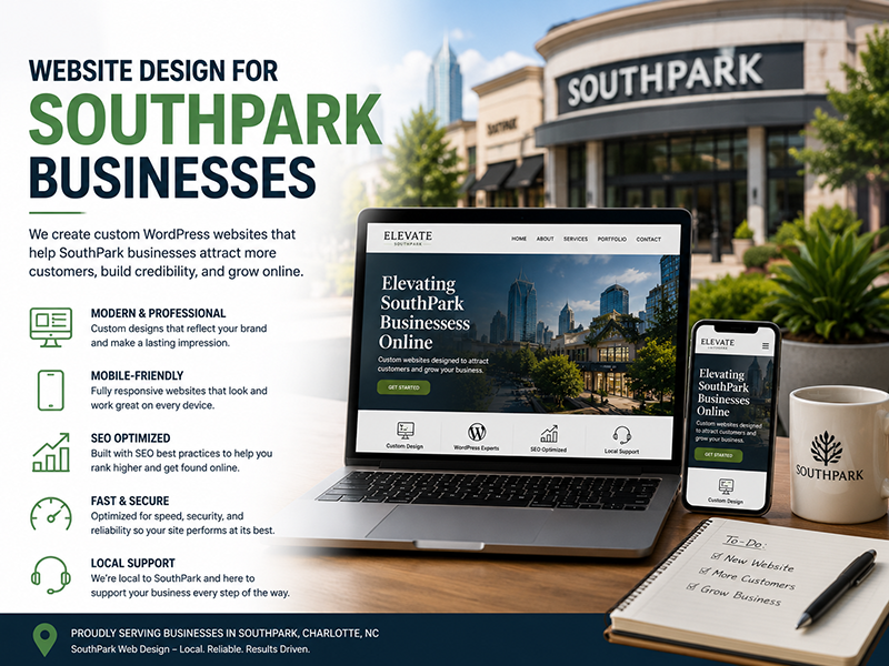 Website Design for SOUTHPARK Businesses